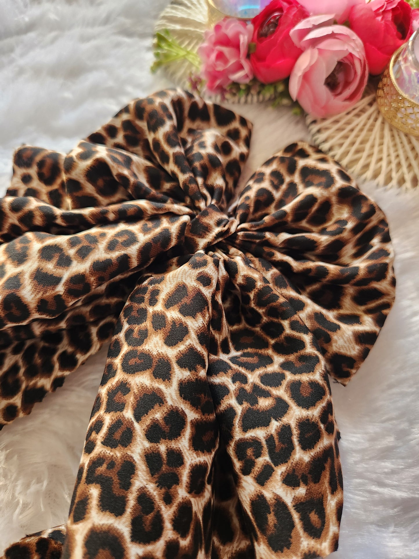 Cheetah Charm Butterfly Bow