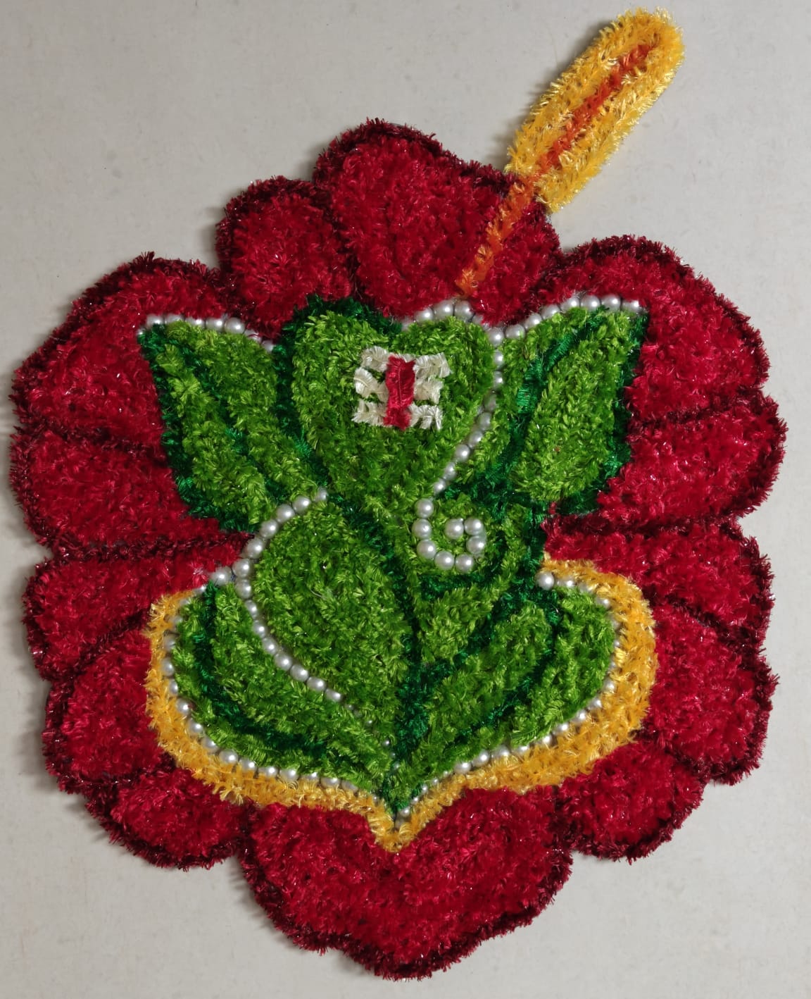 Ganesha rangoli mat (18x15 inch)