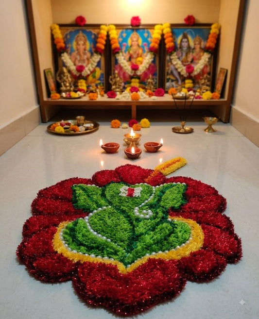 Ganesha rangoli mat (18x15 inch)